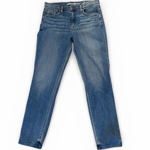 Eddie Bauer Jeans, size 8, Mid Rise Boyfriend, Straight Leg